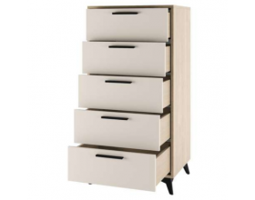 Комод 570 5Я "ЕВА" Дуб Экспрессив - Сатин