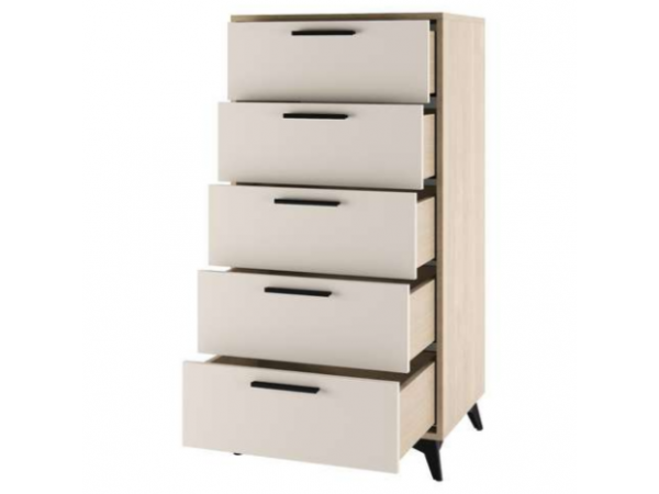 Комод 570 5Я "ЕВА" Дуб Экспрессив - Сатин