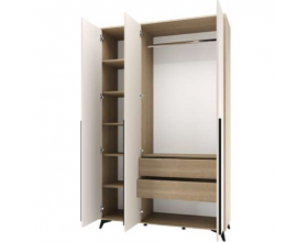 Шкаф 1360 3С2Я с ящиками "ЕВА" Дуб Экспрессив - Сатин