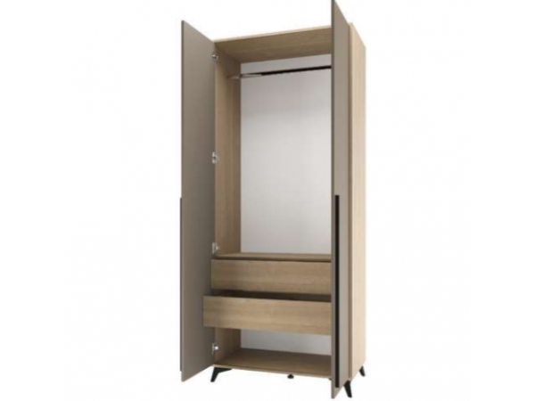 Шкаф 920 2С2Я с ящиками "ЕВА" Дуб Экспрессив -  Глиняный