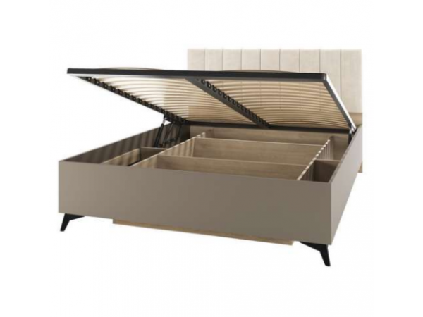 Кровать 1400 "ЕВА" с ортопедом Дуб Экспресив -  Глиняный (наполнение)