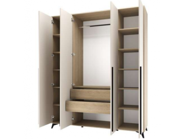 Спальня "ЕВА" композиция №1 Дуб Экспресив/Сатин Спальня "ЕВА" композиция №1 Дуб Экспресив/Сатин