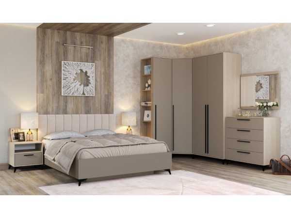 Спальня "ЕВА" композиция №2 Дуб Экспресив/Глиняный серый