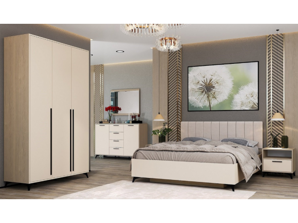 Спальня "ЕВА" композиция №7 Дуб Экспресив Сатин