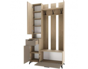 Прихожая "ЕВА" композиция №2 Дуб Экспресив Глиняный серый