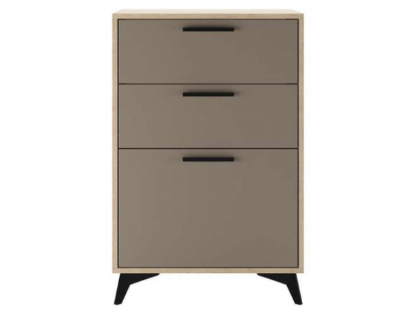  Прихожая "ЕВА" композиция №8 Дуб Экспресив Глиняный серый