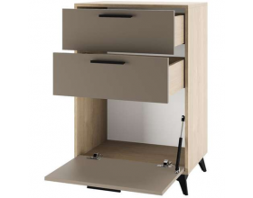 Прихожая "ЕВА" композиция №8 Дуб Экспресив Глиняный серый