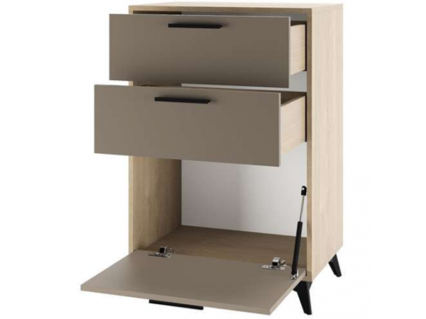  Прихожая "ЕВА" композиция №8 Дуб Экспресив Глиняный серый