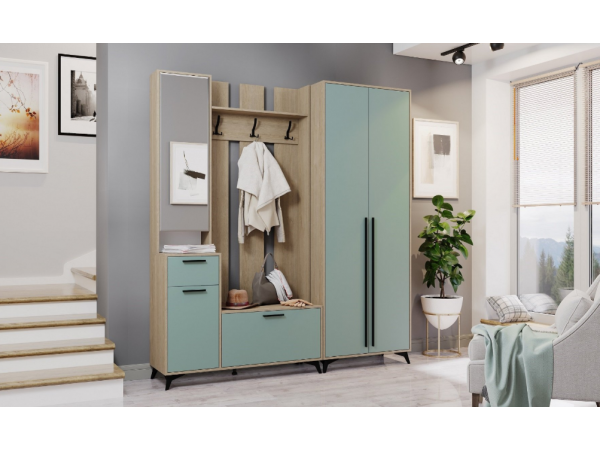 Прихожая "ЕВА" композиция №9 Дуб Экспресив Муссон