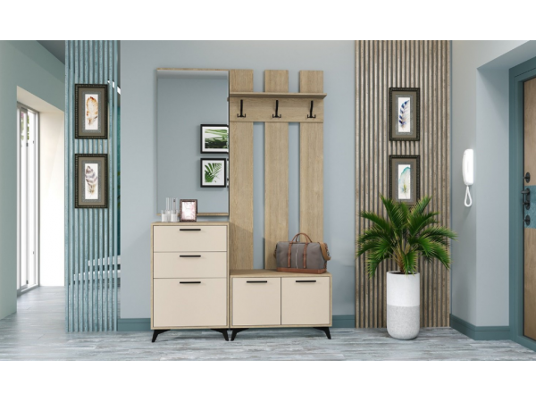 Прихожая "ЕВА" композиция №13 Дуб Экспресив Сатин