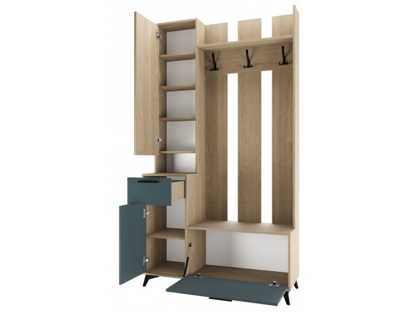 Прихожая "ЕВА" композиция №5 Дуб Экспресив Маренго