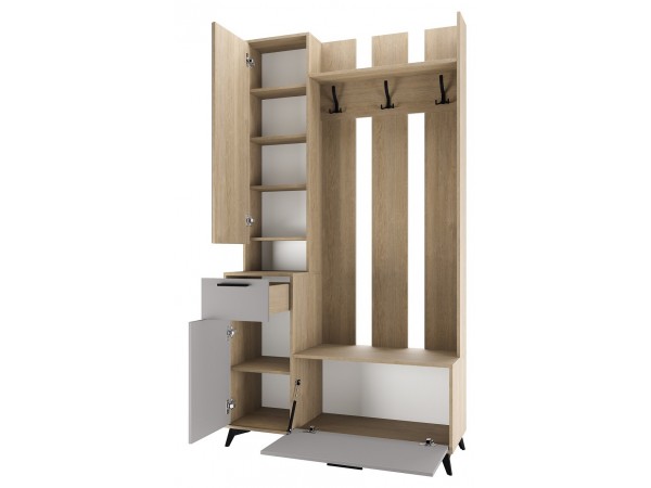 Прихожая "ЕВА" композиция №10 Дуб Экспресив Рейн