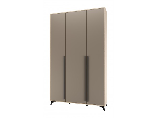 ЕВА Шкаф 1300 3С Дуб Экспресив Глиняный серый