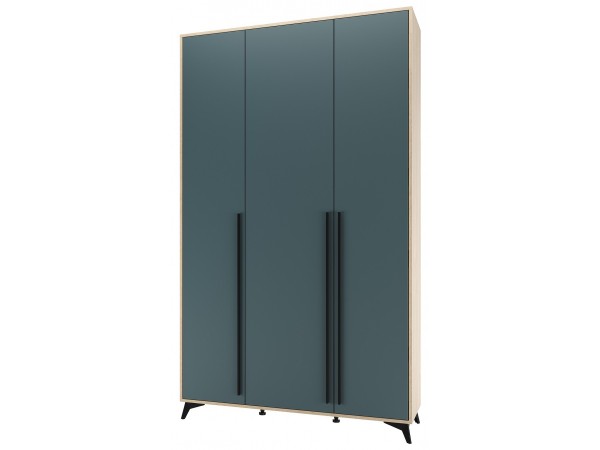 ЕВА Шкаф 1300 3С Дуб Экспресив Маренго