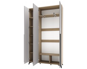 ЕВА Шкаф 1300 3С Дуб Экспресив Рейн