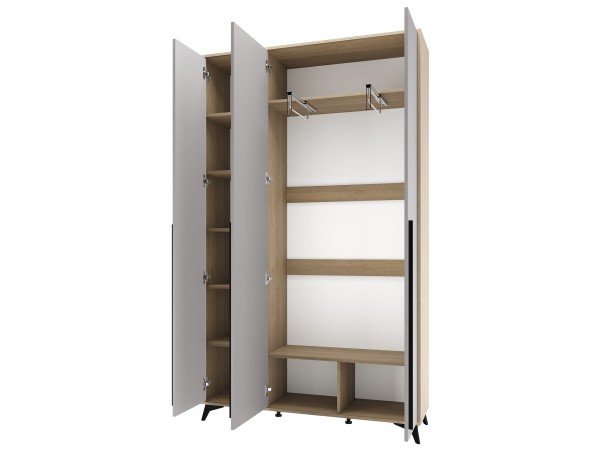 ЕВА Шкаф 1300 3С Дуб Экспресив Рейн