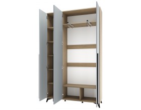 ЕВА Шкаф 1300 3С Дуб Экспресив Фрост