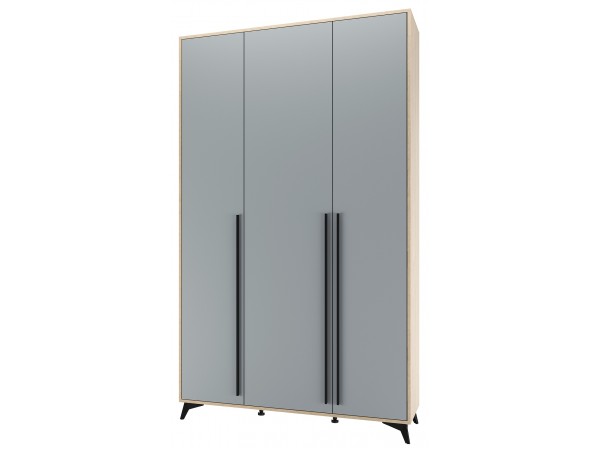 ЕВА Шкаф 1300 3С Дуб Экспресив Фрост