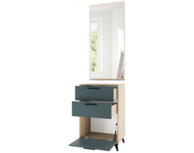 ЕВА Зеркало 600+ЕВА Тумба 600 1С2Я Дуб Экспресив Маренго