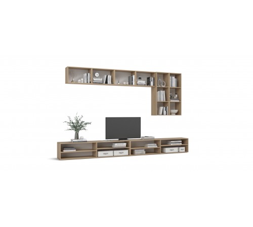 Гостиная BOSS QUADRO 11 Орех Парона, Ваниль софт Гостиная BOSS QUADRO 11 Орех Парона, Ваниль софт