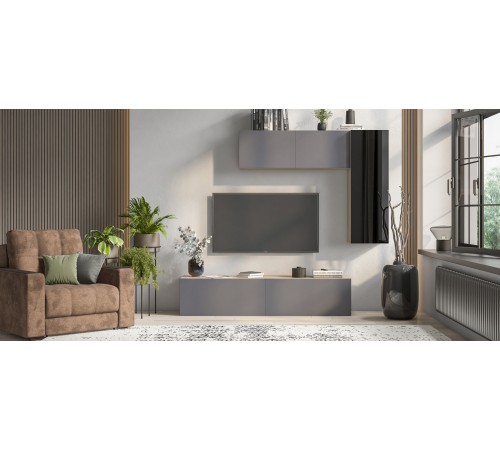 Шкаф BOSS QUADRO 40 NEW Дуб Денвер Трюфель, Зеркало Шкаф BOSS QUADRO 40 NEW Дуб Денвер Трюфель, Зеркало