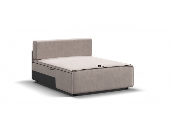 Оттоманка BOSS SOFT MODOOL велюр Monolit латте