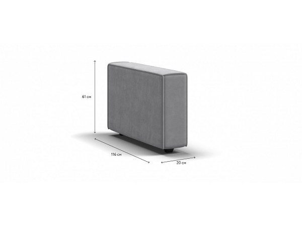 Оттоманка BOSS SOFT MODOOL велюр Monolit сталь Оттоманка BOSS SOFT MODOOL велюр Monolit сталь