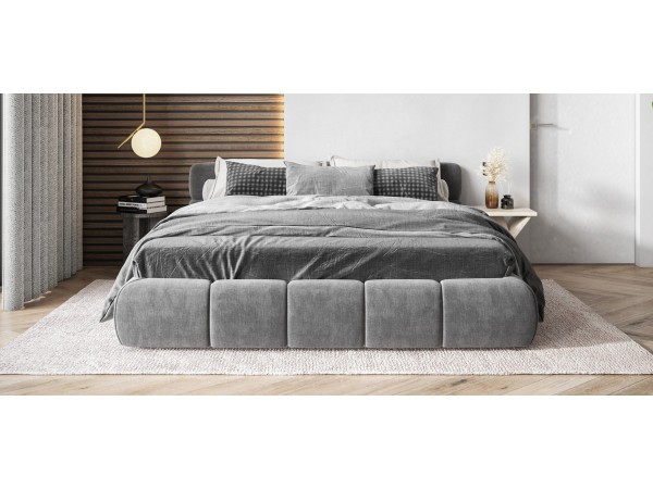 Кровать Босс Дрим 180*200 Про+ПМ велюр Monolit Cерый Кровать Босс Дрим 180*200 Про+ПМ велюр Monolit Cерый