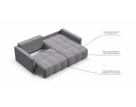 Босс Тренд угловой диван Велюр Роял агат