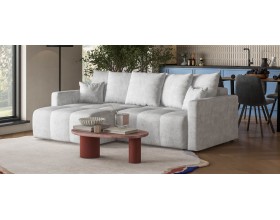 Босс Тренд угловой диван Шенилл Клауд серый