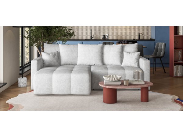 Угловой диван BOSS TREND Шенилл CLOUD грей