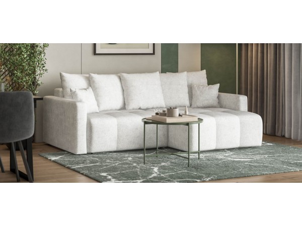Угловой диван BOSS TREND Шенилл CLOUD милк