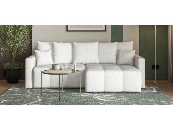 Угловой диван BOSS TREND Шенилл CLOUD милк