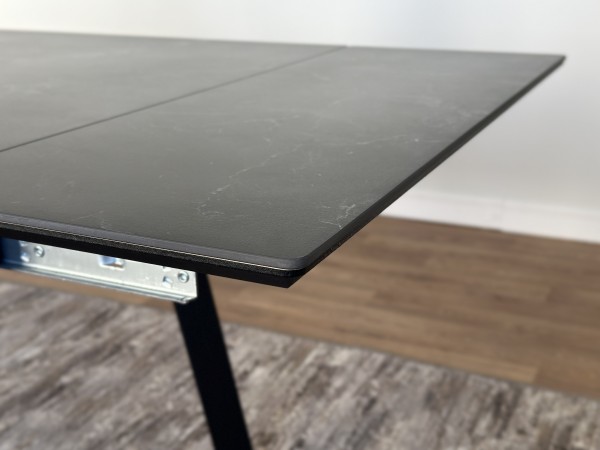 Стол с керамической столешницей раздвижной Герцог чёрный