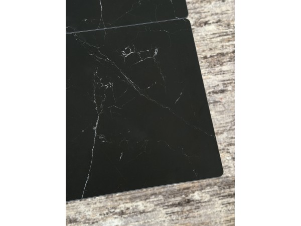 Стол с керамической столешницей раздвижной Герцог чёрный