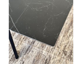 Стол с керамической столешницей раздвижной Герцог чёрный