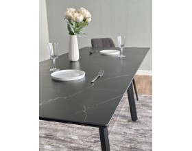 Стол с керамической столешницей раздвижной Герцог чёрный