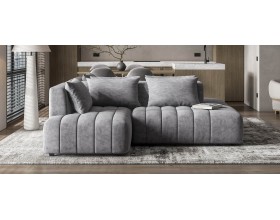 Босс Твин угловой диван левый Велюр Роял агат