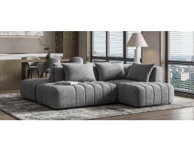 Босс Твин угловой диван правый Велюр Роял агат