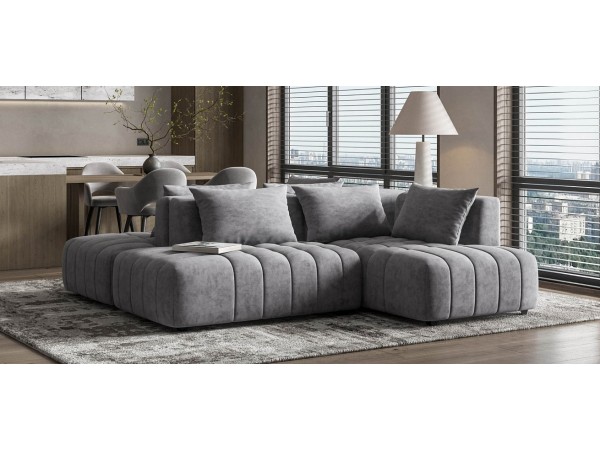 Угловой диван правый Босс Твин Велюр Роял агат Угловой диван правый Босс Твин Велюр Роял агат