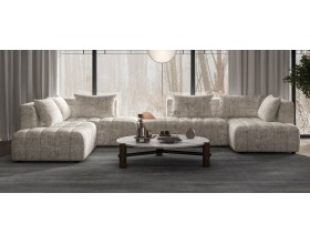 Босс Твин угловой диван правый Шенилл Смарт кварц