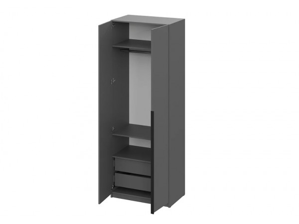 Шкаф Берген ПРО ШК-800 серый графит