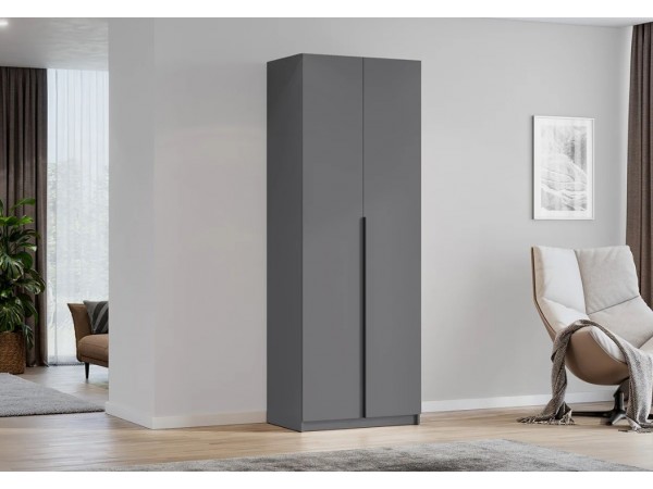 Шкаф Берген ПРО ШК-800 серый графит