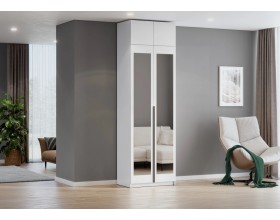 Шкаф Берген ПРО ШК-800 с антресолью белое дерево