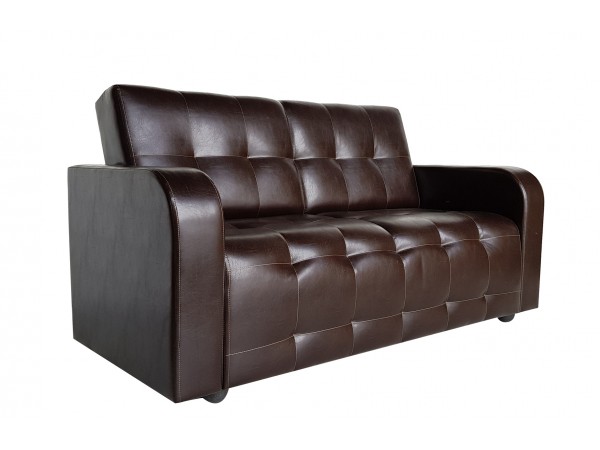 Диван Оксфорд 90х170 коричневый ППУ