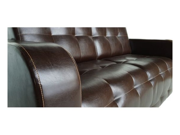 Диван Оксфорд 90х170 коричневый ППУ