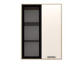 Витрина навесная 800 1В1С "ЕВА" Дуб Экспрессив - Сатин