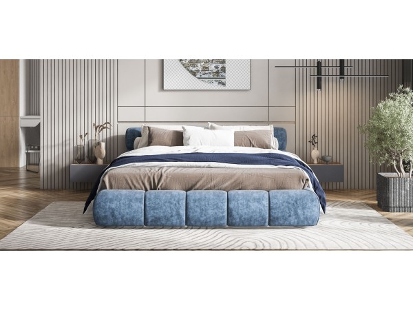 Кровать Босс Дрим Про+ПМ велюр Royal топаз  NEW