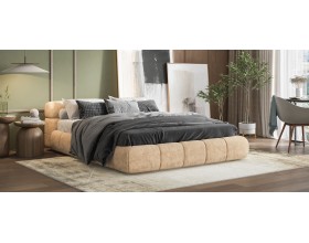 Босс Дрим Кровать+ПМ 160*200 Велюр Роял шампань