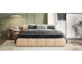 Босс Дрим Кровать+ПМ 160*200 Велюр Роял шампань